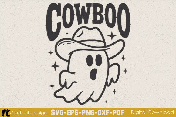 Cowboo Ghost SVG for Creative Graphics and Crafts