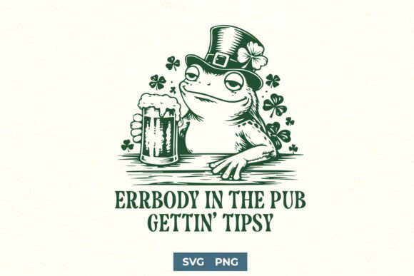 Errbody in the Pub Gettin Tipsy SVG PNG for Crafts and Graphics