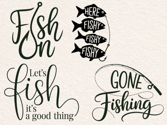 Fishing Funny Quotes Graphics for Crafts