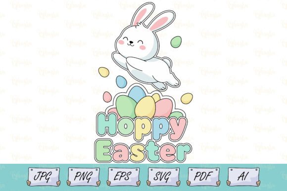 Funny Easter Quotes Hoppy Easter SVG for Crafts and Graphics