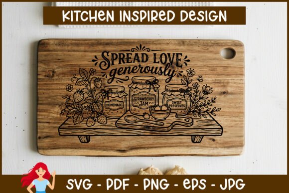 Funny Farmhouse Baking Cutting Board Graphics
