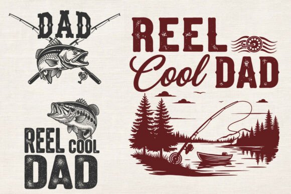 Funny Fishing Dad Fathers Day Shirt SVG for Crafts and Graphics