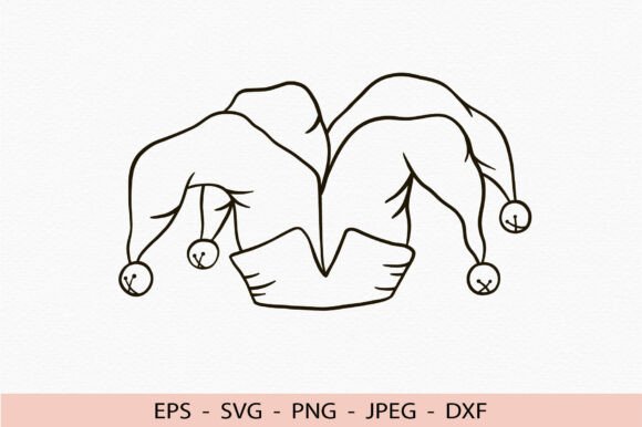 Jester Hat Svg Clown Dxf Circus Cricut for Crafts and Graphics