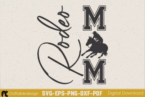 Rodeo Mom SVG for Crafts and Graphics